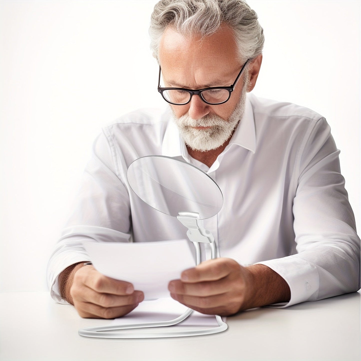 LensHulp Handsfree Vergrootglas 5X – Verstelbaar en Lichtgewicht