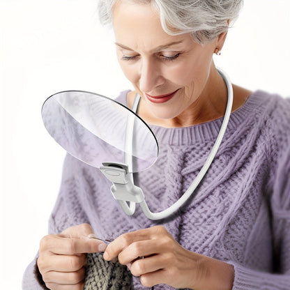 LensHulp Handsfree Vergrootglas 5X – Verstelbaar en Lichtgewicht