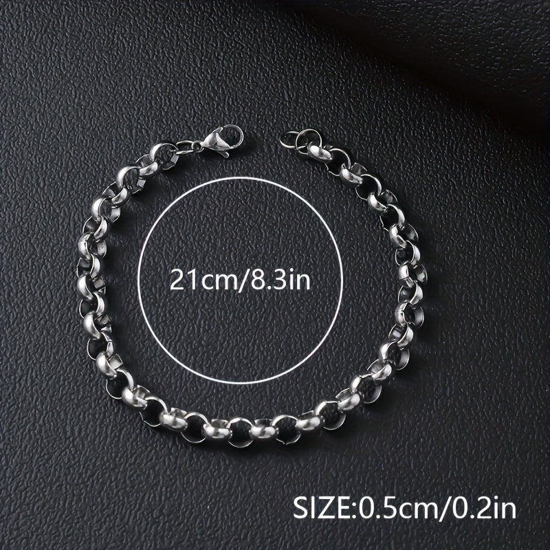 SteelVibe Hiphop Ketting – Roestvrijstalen Halsketting zonder Hanger