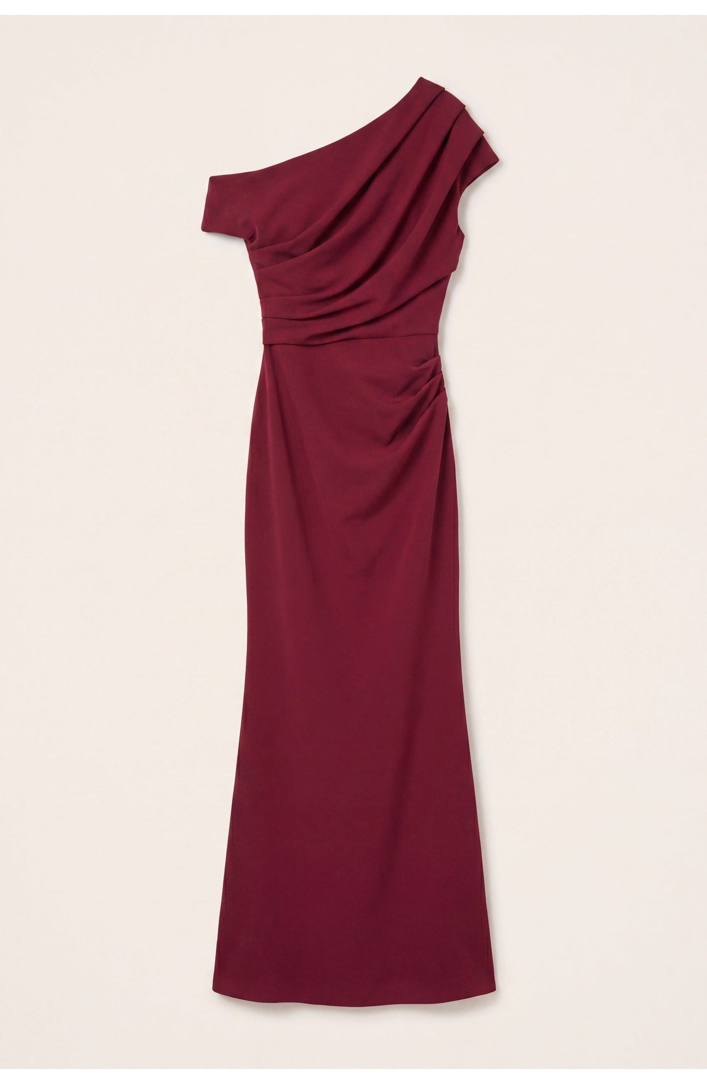 RougeÉlan Maxi Jurk met Off-Shoulder Halslijn en Drapering