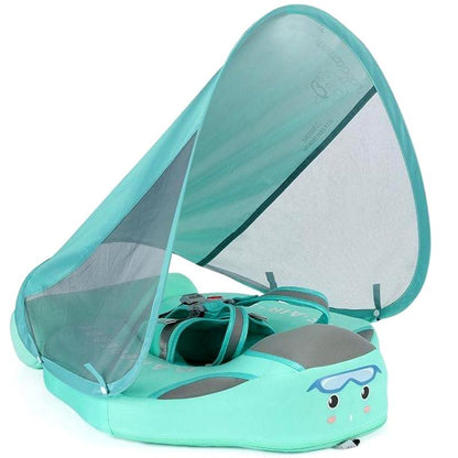AquaNest Baby Zwemband met UV-Luifel en Veiligheidsharnas