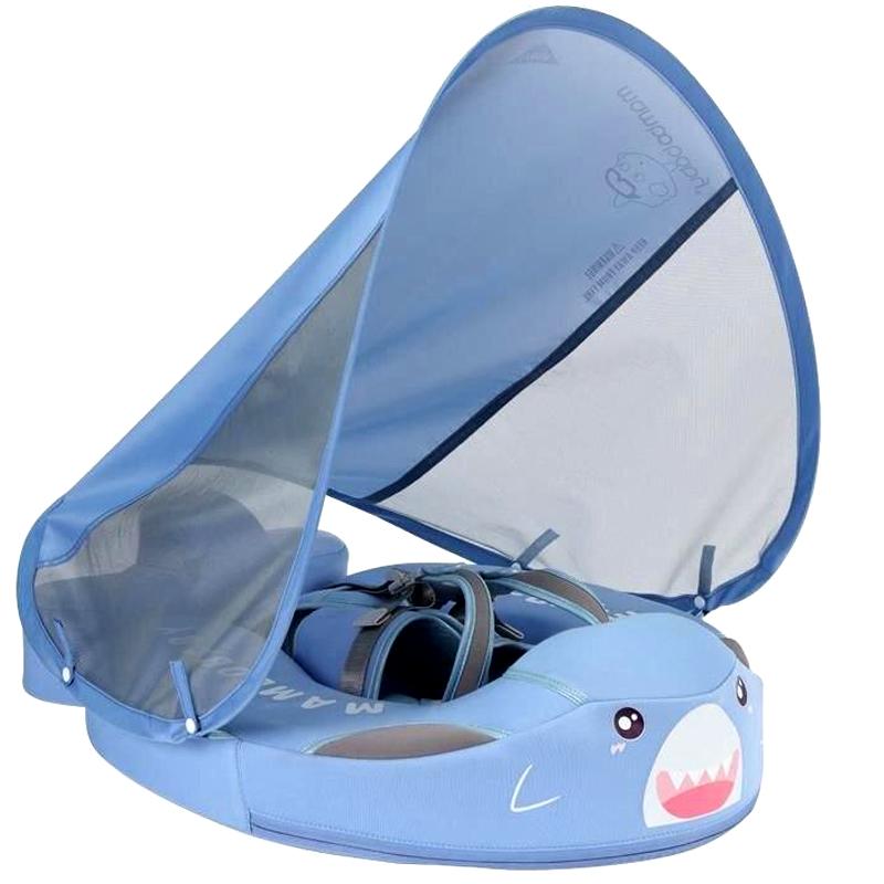 AquaNest Baby Zwemband met UV-Luifel en Veiligheidsharnas