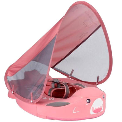 AquaNest Baby Zwemband met UV-Luifel en Veiligheidsharnas
