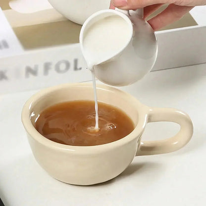 Ruitpatroon Keramische Koffiemok - 150ml Dagelijks Gebruik