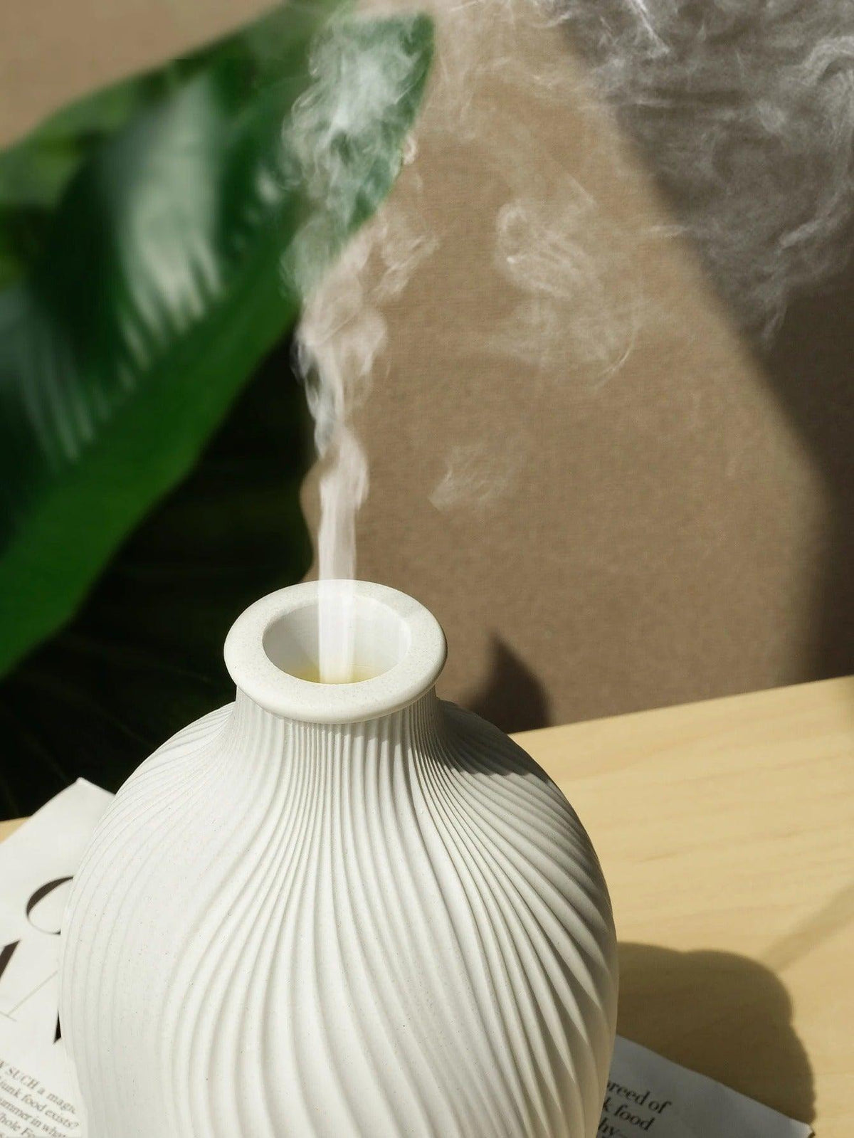 Boho Vaas Ultrasone Aromadiffuser – Luchtbevochtiger met LED-licht