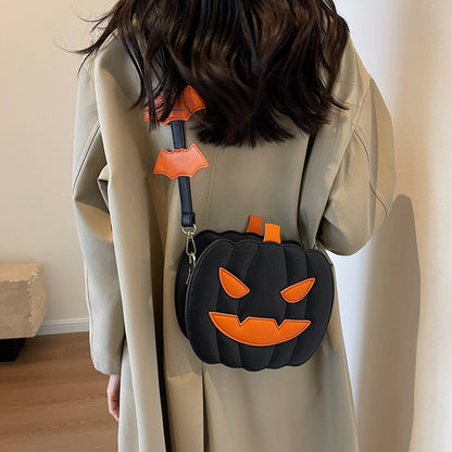 Halloween Messenger Bag – Minimalistische Schoudertas in Effen Kleuren
