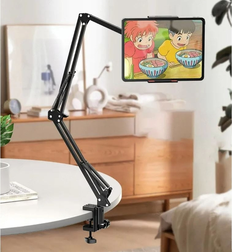 Universele draaibare tabletstandaard – 360° rotatie – verstelbare aluminium arm