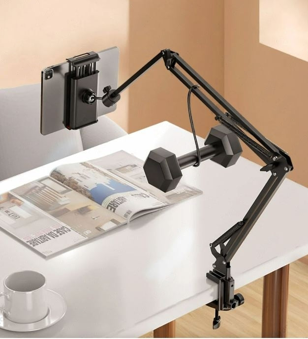 Universele draaibare tabletstandaard – 360° rotatie – verstelbare aluminium arm