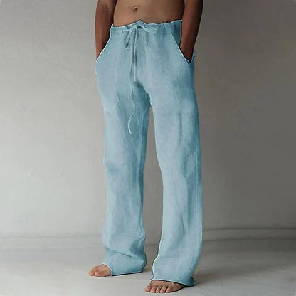Comfortabele Heren Linnen Broek - Katoen Mix voor Lente & Herfst