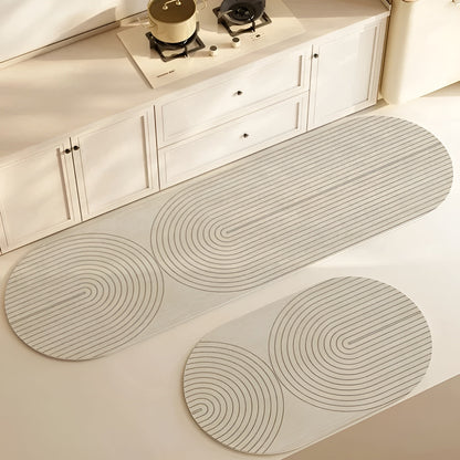 Snelabsorberende diatomiet badmat – antislip & zacht