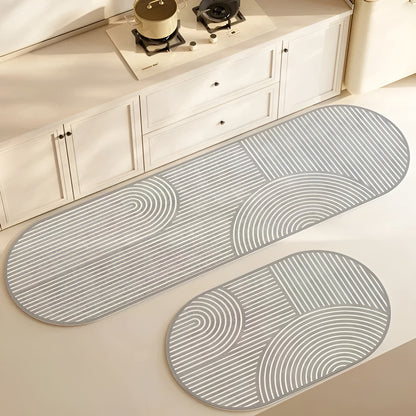 Snelabsorberende diatomiet badmat – antislip & zacht