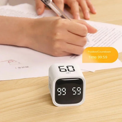 Tijdkubus SlimTimer – Draagbare LED Dobbelsteentimer met Bewegingssensor