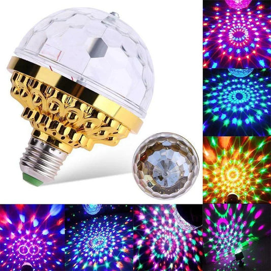 DiscoSpin LED Feestlamp – Roterende RGB Sfeerverlichting 3W