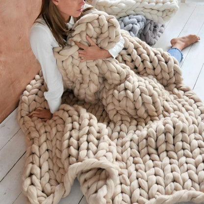 DIY Chunky XL 1000 Gram Schapenwol voor Zachte Dekens - LuxeWool