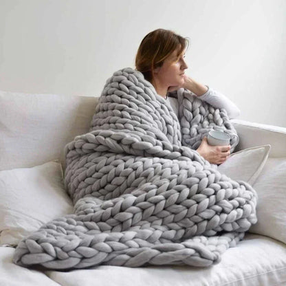 DIY Chunky XL 1000 Gram Schapenwol voor Zachte Dekens - LuxeWool
