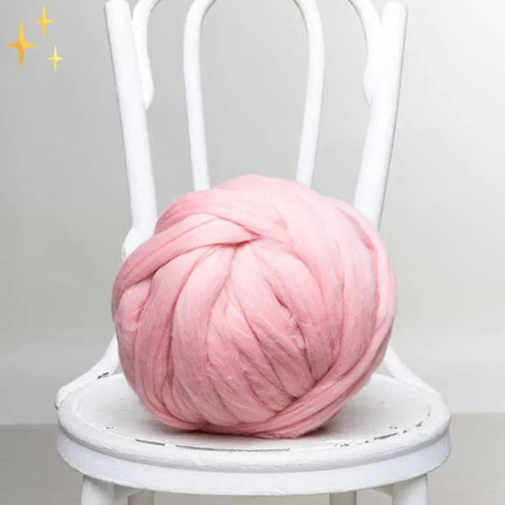 DIY Chunky XL 1000 Gram Schapenwol voor Zachte Dekens - LuxeWool