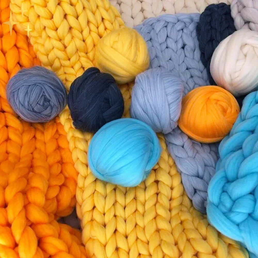 DIY Chunky XL 1000 Gram Schapenwol voor Zachte Dekens - LuxeWool