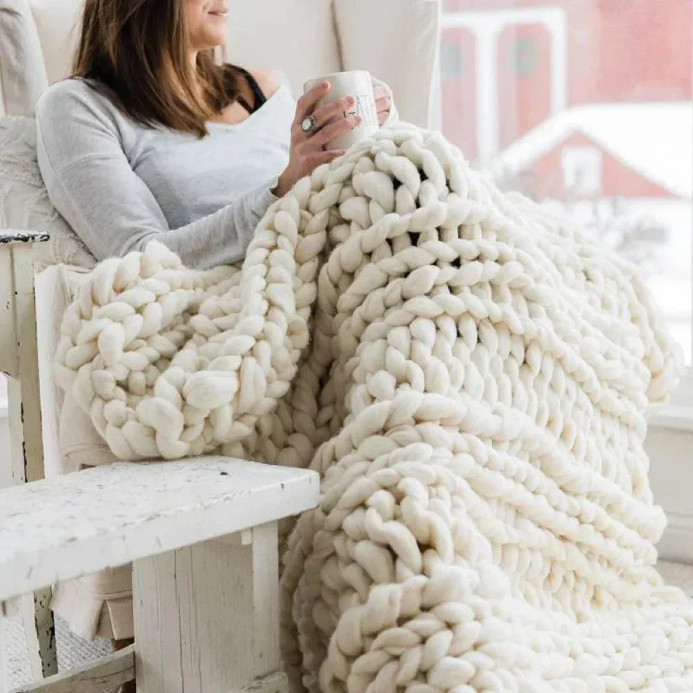DIY Chunky XL 1000 Gram Schapenwol voor Zachte Dekens - LuxeWool