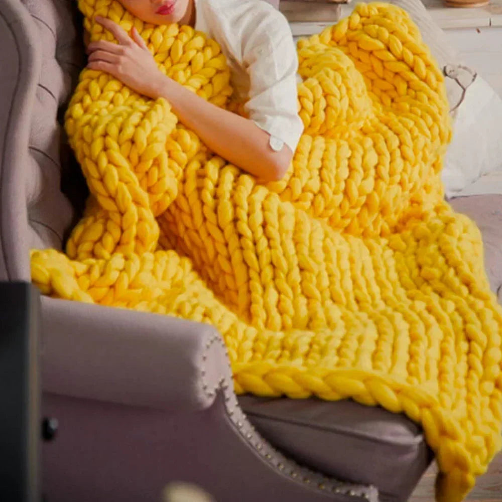 DIY Chunky XL 1000 Gram Schapenwol voor Zachte Dekens - LuxeWool
