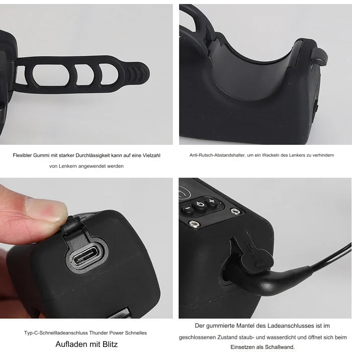 Hybride Fietsalarm met LED-licht | 110dB Bel en Ultrahelder Licht