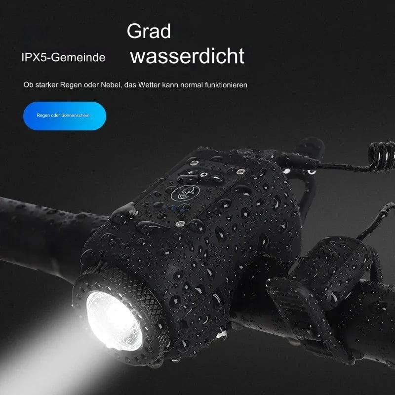Hybride Fietsalarm met LED-licht | 110dB Bel en Ultrahelder Licht