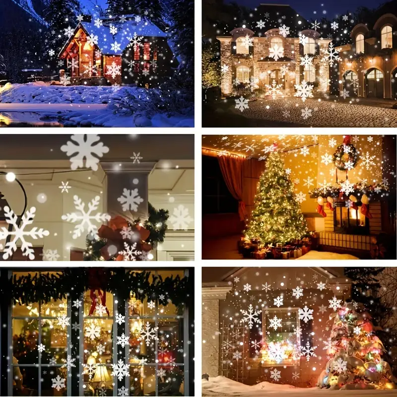 Magische Sneeuwvlokken Kerstprojector – LED lichtshow voor binnen en buiten