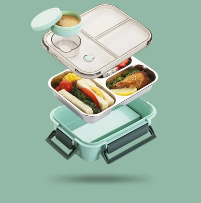 LunchMate herbruikbare lunchdoos – Compact en praktisch voor school, werk & onderweg
