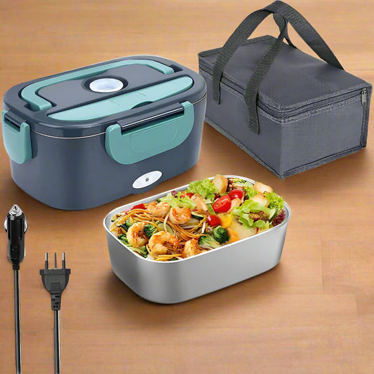 WarmMee Elektrische Lunchbox – 1,5L Draagbare Voedselverwarmer voor Auto & Thuis