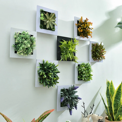 GroenFrame Wanddecoratie – 3D Kunstplant in Modern Ophangframe