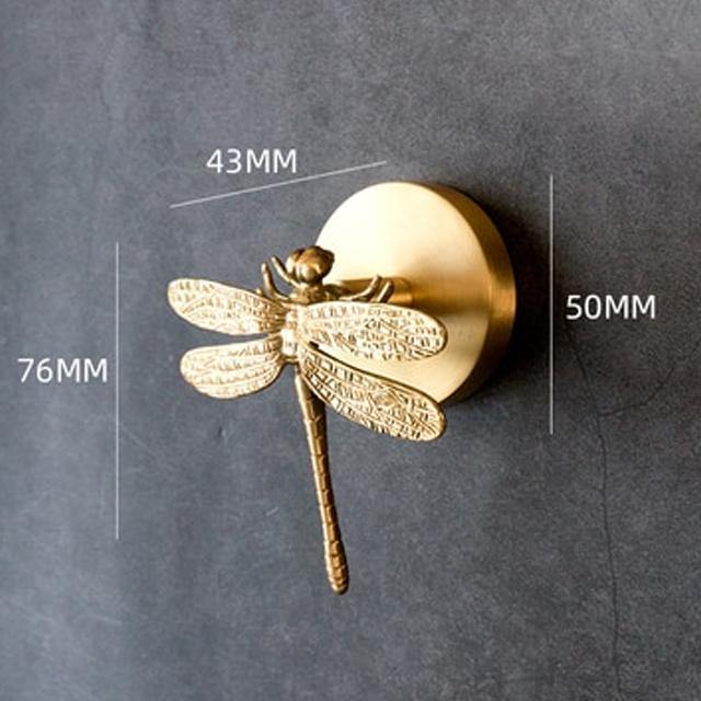 Gouden Messing Muurhaken – Handgemaakte Dierenontwerpen voor Stijlvolle Wanddecoratie