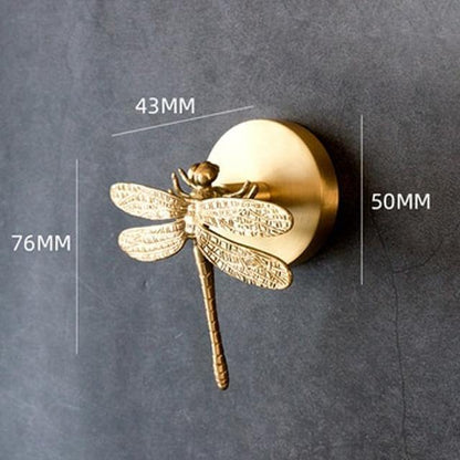 Gouden Messing Muurhaken – Handgemaakte Dierenontwerpen voor Stijlvolle Wanddecoratie