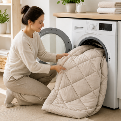 Quilted All-Season Bedding Set – Deken met Kussenslopen, Geen Dekbedovertrek Nodig