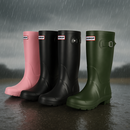 Regenlaars Dames HoogSpat – Waterdicht met Gripzool