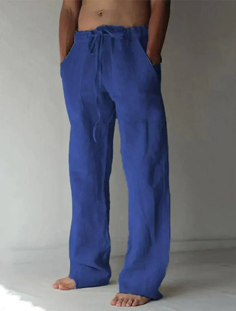 Comfortabele Heren Linnen Broek - Katoen Mix voor Lente & Herfst