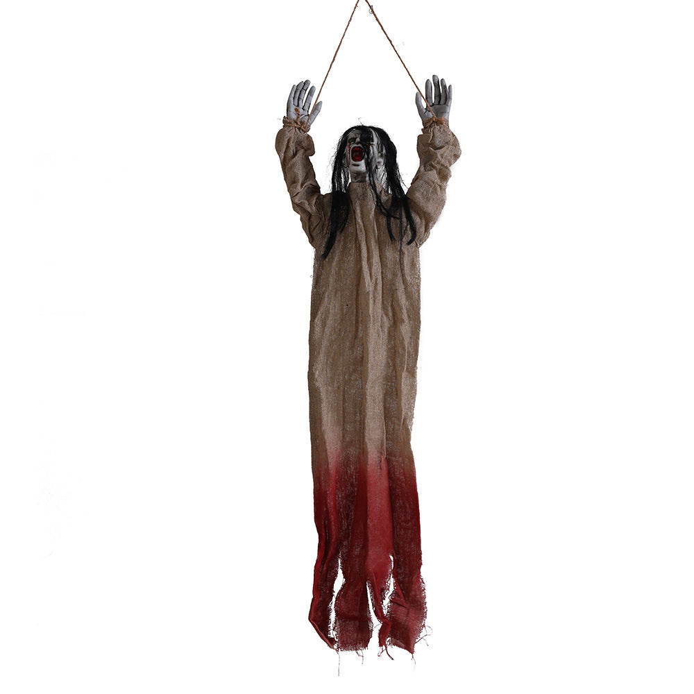 Halloween Hangdecoratie – Griezelige Spookgeest met Bloedvlekken