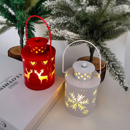 Elektronische Kerstkaars met Flikkerend LED Licht – Decoratieve IJzeren Kandelaar voor Binnen