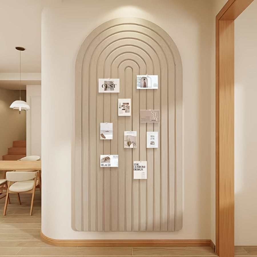 Gebogen Vilten Prikbord – Grote Zelfklevende Wanddecoratie van Polyester Vilt