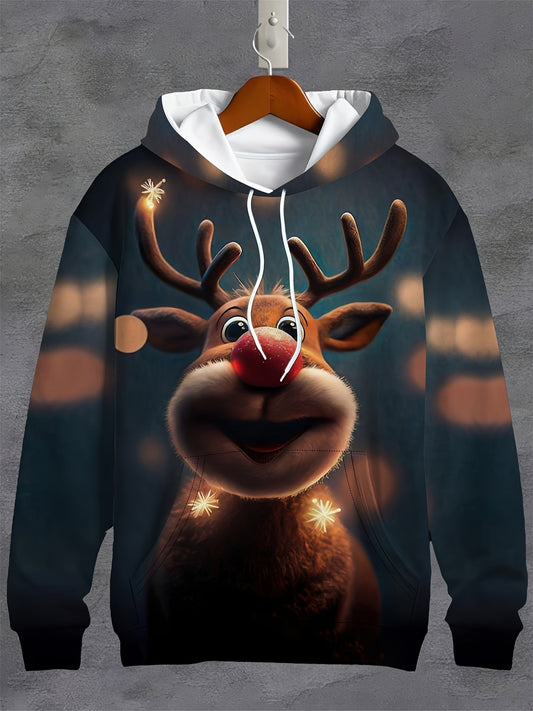 RendierJoy Hoodie – Warme en Vrolijke Hoodie met Rendierontwerp voor de Feestdagen