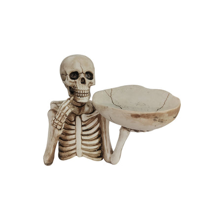GhoulBowl Schedel Kom – Resin Halloween Snoepschaal en Gotische Decoratie