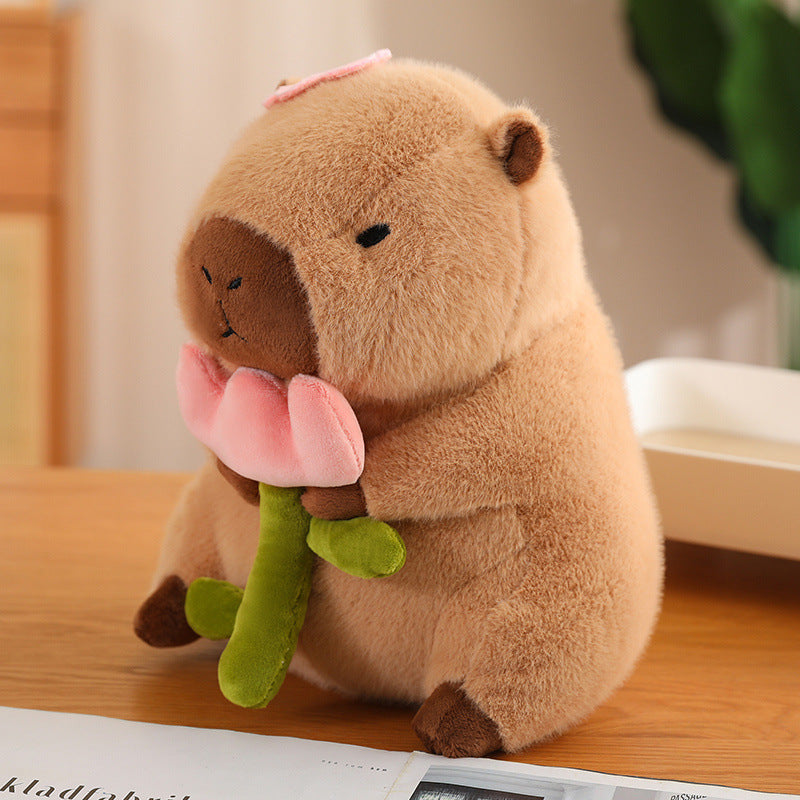 Pluche Knuffeldier Capibara Mix | Zacht Knuffelpop in 6 Ontwerpen & 2 Maten