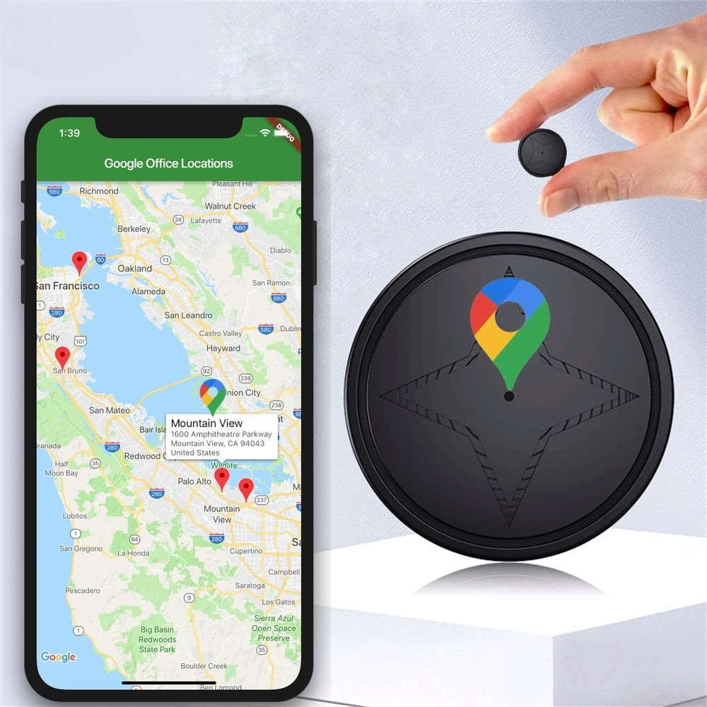 AutoGuard GPS Tracker Mini – Waterdichte Magnetische Voertuigvolger