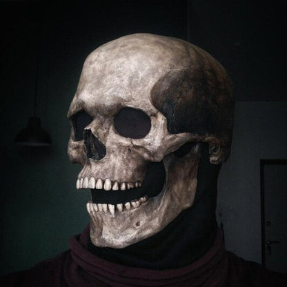 Realistische Schedel Latex Gezichtsmasker - Griezeleffect voor Feesten en Kostuums