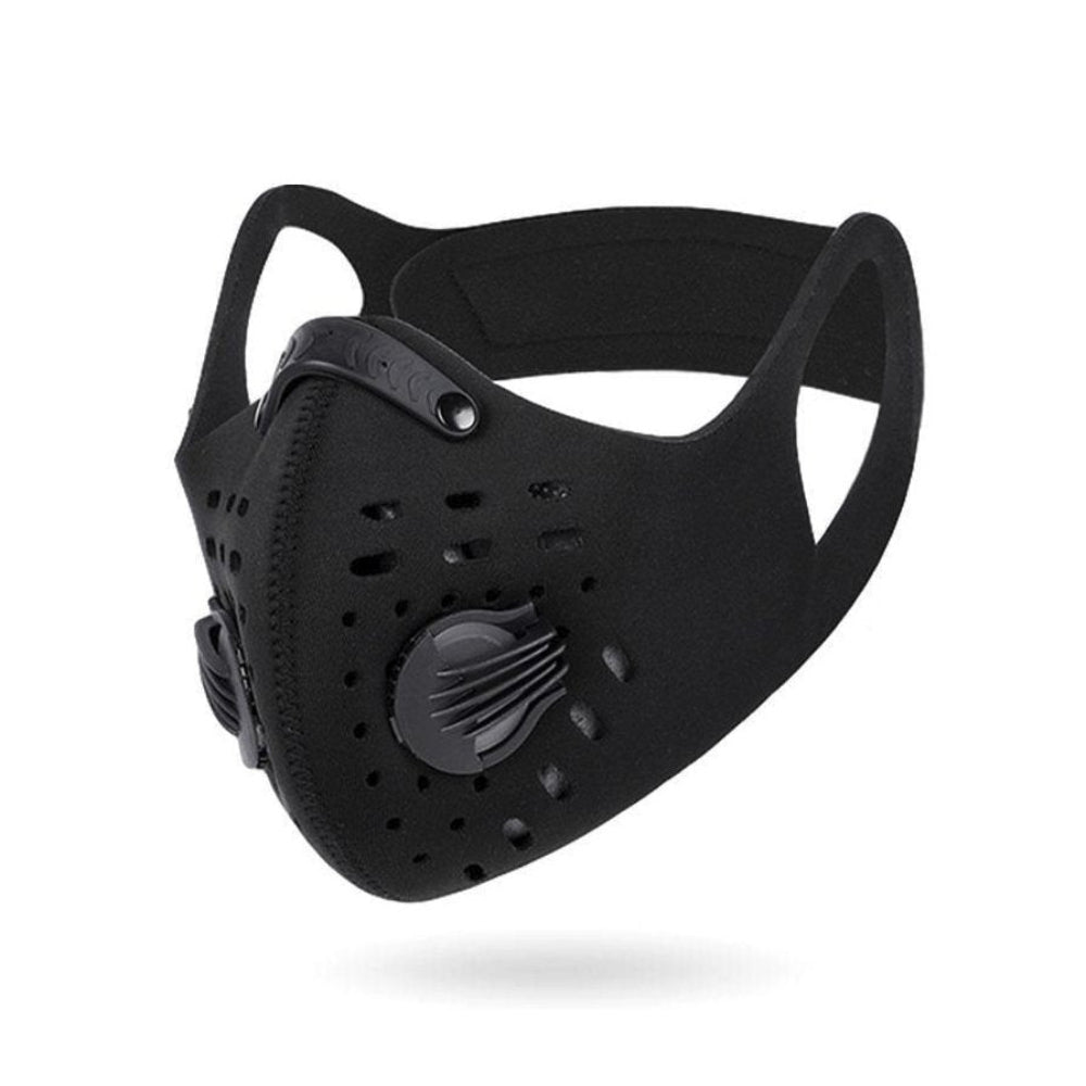 Hernieuwbare gezichtsmasker tegen vervuiling | 5-laags filter & ventilatoren