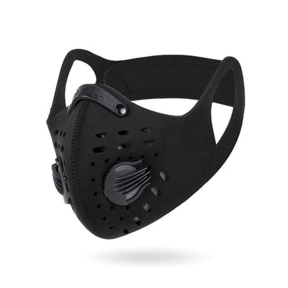 Hernieuwbare gezichtsmasker tegen vervuiling | 5-laags filter & ventilatoren