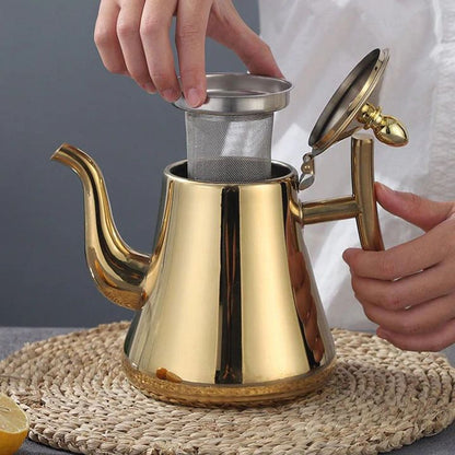KookPro Inductiewaterkoker met Filter – RVS Fluitketel voor Alle Kookplaten