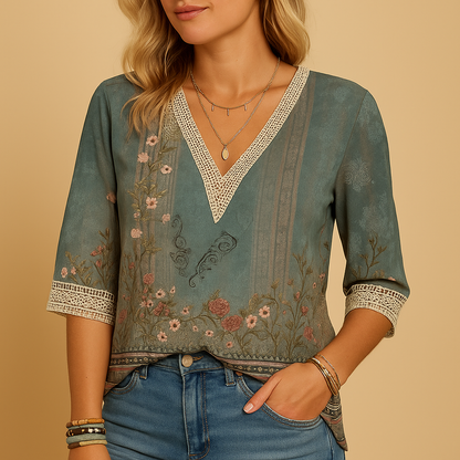Lunaria Dames Blouse – Elegant, Comfortabel en Tijdloos