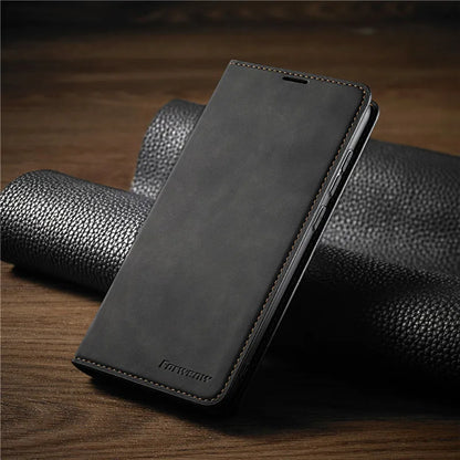Lederen iPhone hoesje met magneetring – beschermend en magnetisch