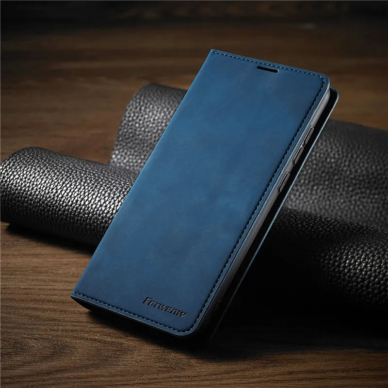 Lederen iPhone hoesje met magneetring – beschermend en magnetisch