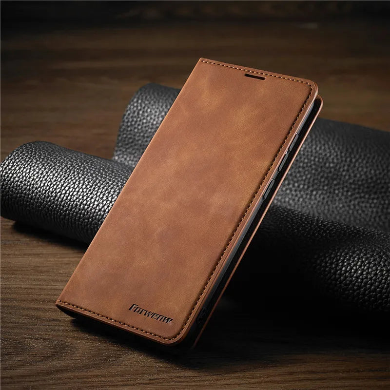 Lederen iPhone hoesje met magneetring – beschermend en magnetisch