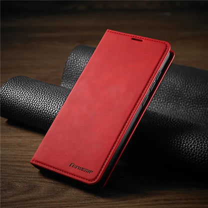 Lederen iPhone hoesje met magneetring – beschermend en magnetisch